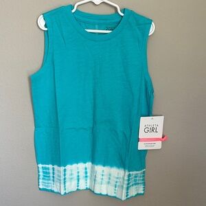 Athleta Girl Turquoise Tie-Dye Tank
